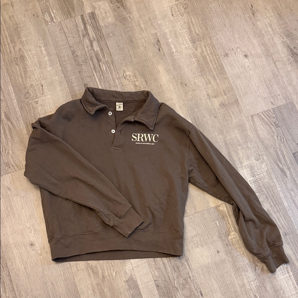Sporty & Rich Brown Collared Sweater